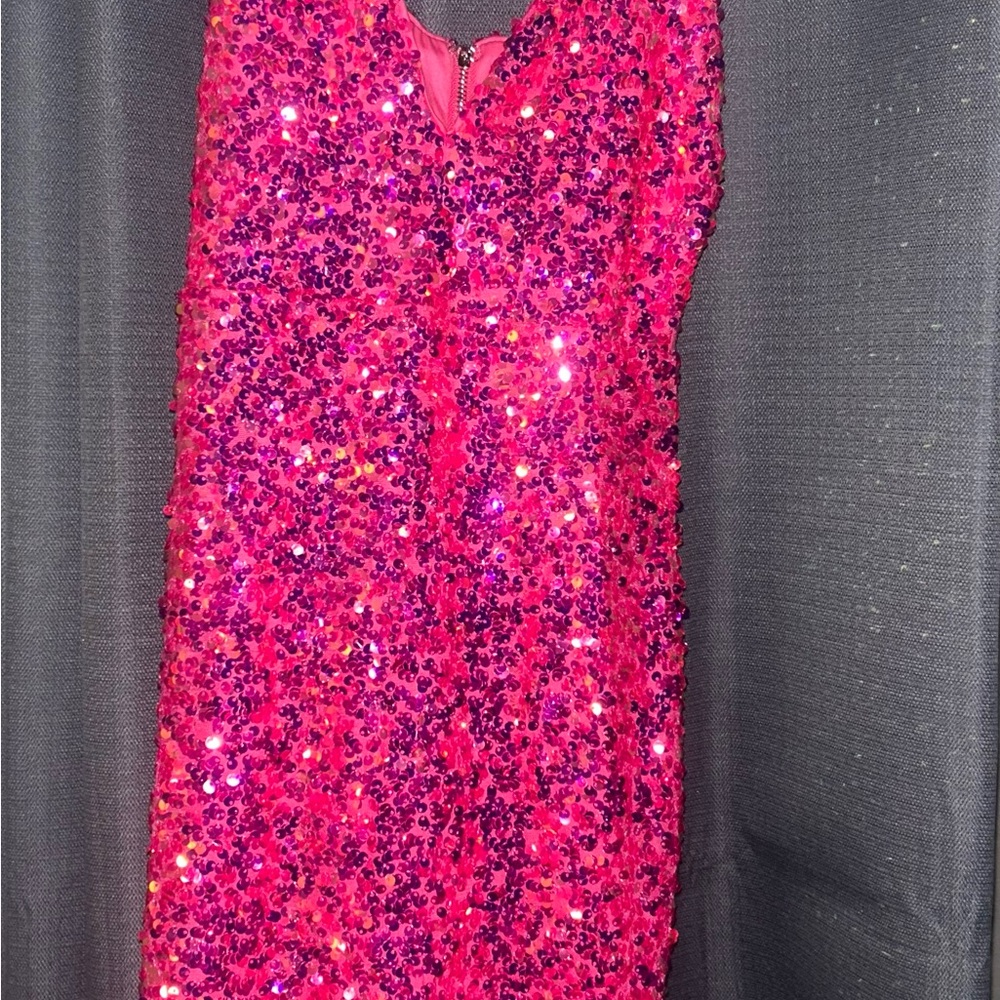Pink Sequin Dress